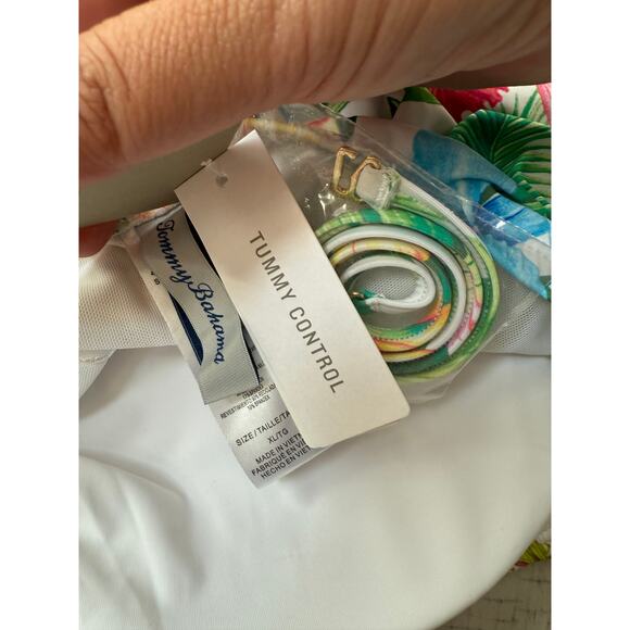 Tommy Bahama Women’s White Orchid Garden Underwire Bandini Swim Top Size XL - Picture 8 of 10